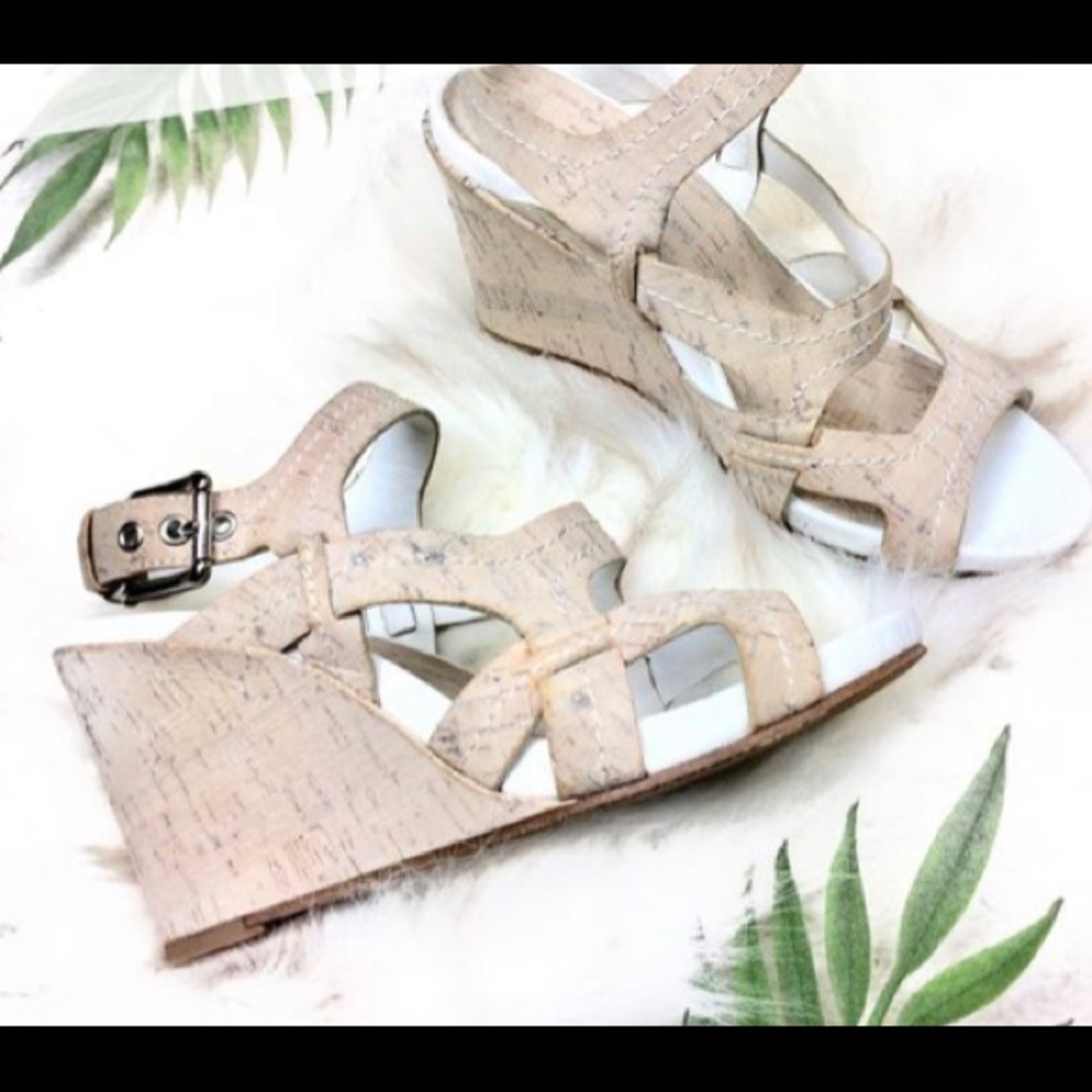 Gilda White &  cork Donald J Pliner wedges